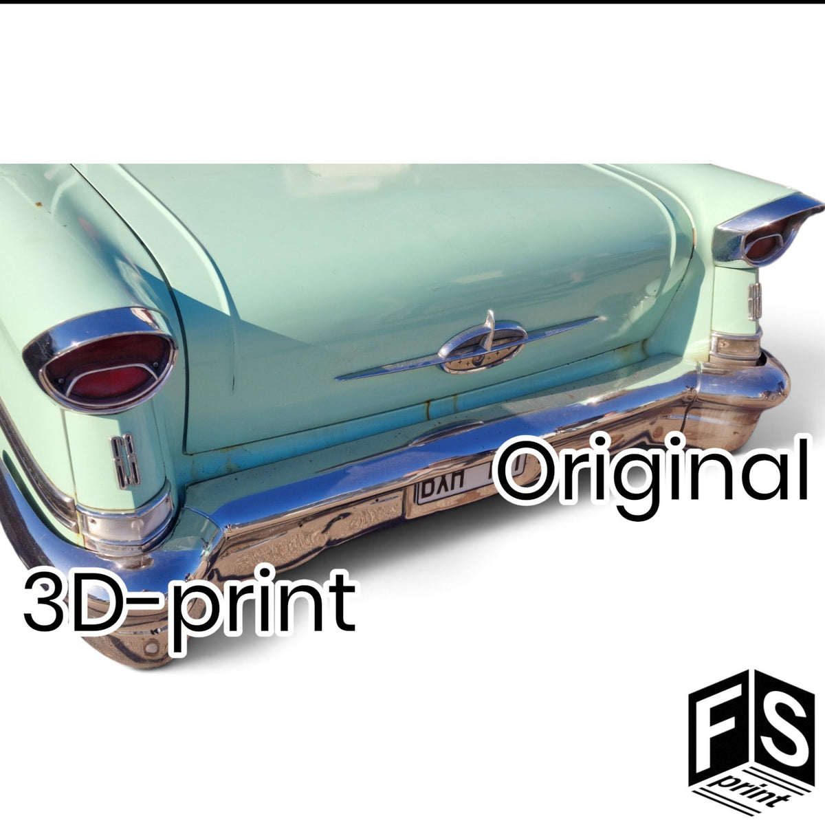 Blinkersglas till Oldsmobile Super 88 1957, sedd framifrån